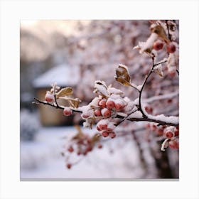 Winter Berries Canvas Print