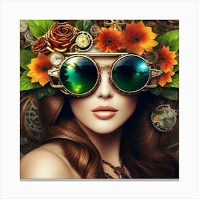 Steampunk Girl 13 Canvas Print