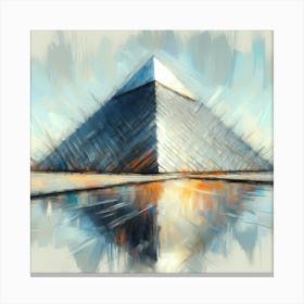 Pyramid Of Giza -Painted Canvas Print