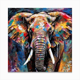 Elephant Painting Canvas Print