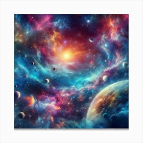 Galaxy In Space 3 Canvas Print
