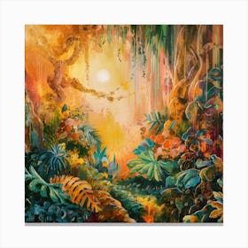 'The Jungle' 4 Canvas Print