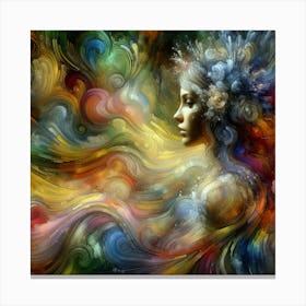 Abstract Of A Woman Canvas Print