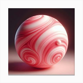 Marbled Sphere Canvas Print
