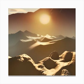 Desert Landscape 1 Canvas Print