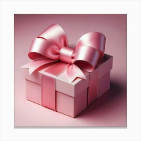 Pink Gift Box Canvas Print