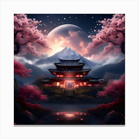 Asian Landscape Wallpaper 1 Canvas Print