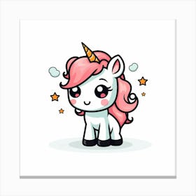 Cute Unicorn 565 Canvas Print