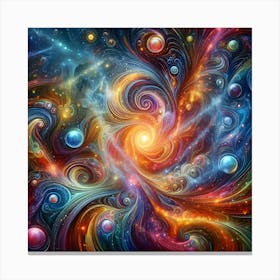 Vibrant Paisly Canvas Print