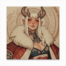 Demon Girl Canvas Print