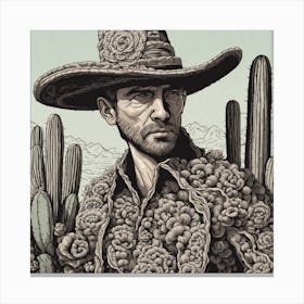 Cactus Man 2 Canvas Print