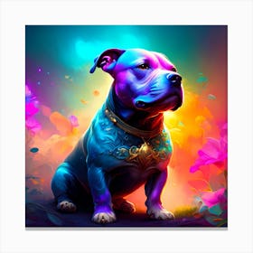 Colorful Dog Canvas Print