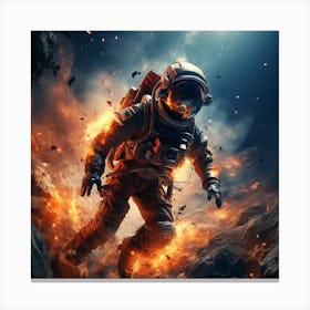 Astronaut In Space 1 Canvas Print