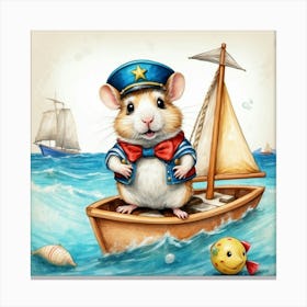 Sailor Mouse Canvas Print