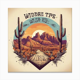 Wide Type Wilson Rock Canvas Print