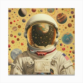 Astronaut In Space 9 Canvas Print