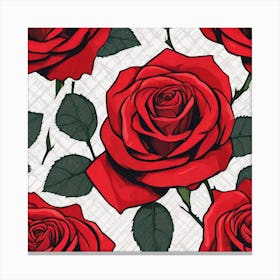 Red Roses 5 Canvas Print