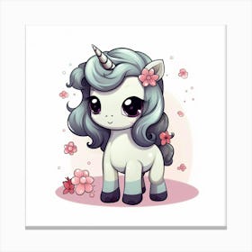 Cute Unicorn 469 Canvas Print