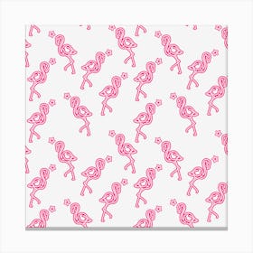 Pink Flamingos Canvas Print