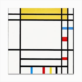 Composition, Piet Mondrian Canvas Print