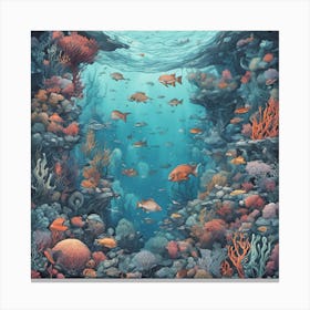 Under The Sea Canvas Print