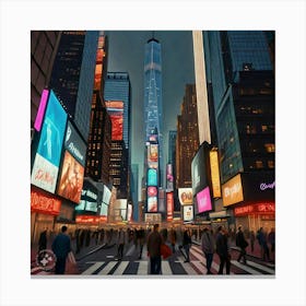 Times Square Canvas Print