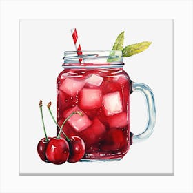 Cherry Margarita 1 Canvas Print