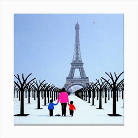 Paris Eiffel Tower 5 Canvas Print