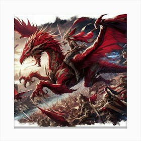 Red Dragon 1 Canvas Print