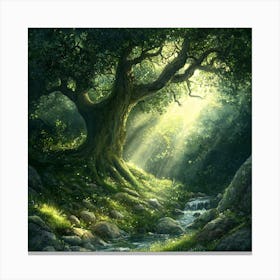 Tree In The Forest 1 Canvas Print