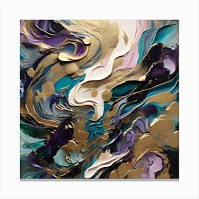 A Dramatic Abstract Painting 4 Canvas Print