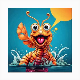 Worm In The Water Canvas Print