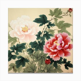 Peonies Canvas Print