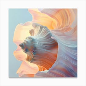 Abstract Of A Shell Canvas Print