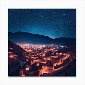 Night In The Desert Canvas Print