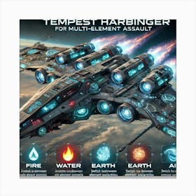 Tempest Harbinger Close Up Sci Fi Adaptable Weaponry Canvas Print