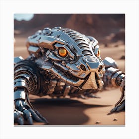 Robot Lizard 1 Canvas Print