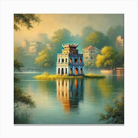 Hoan Kiem Lake in Hanoi Canvas Print