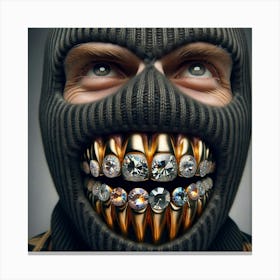 Gold Teeth Canvas Print