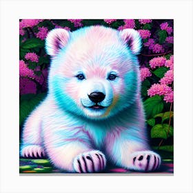 Polar Bear pastels Canvas Print
