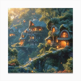 Hobbit Village Canvas Print