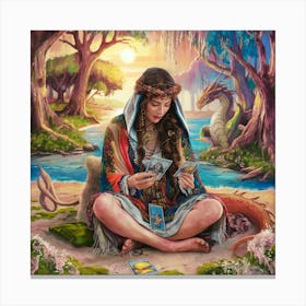 Tarot Card Reading 13 Canvas Print