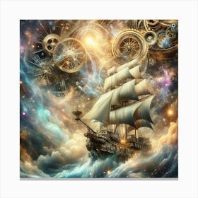 Ship In The Sky Canvas Print