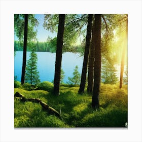 Swedish Forest Canvas Print