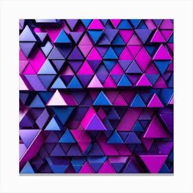 Abstract Triangles 4 Canvas Print