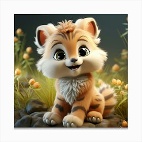 Cute Tiger 6 Canvas Print