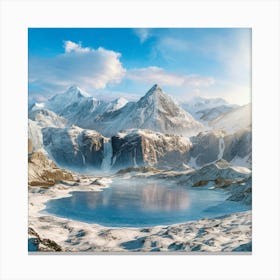 Snowy Landscape Canvas Print