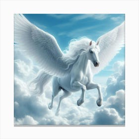 White Horse In The Sky 1 Canvas Print