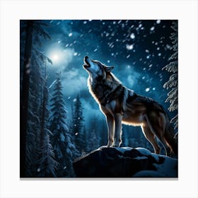 Howling Wolf 6 Canvas Print