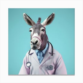 Doctor Donkey Canvas Print